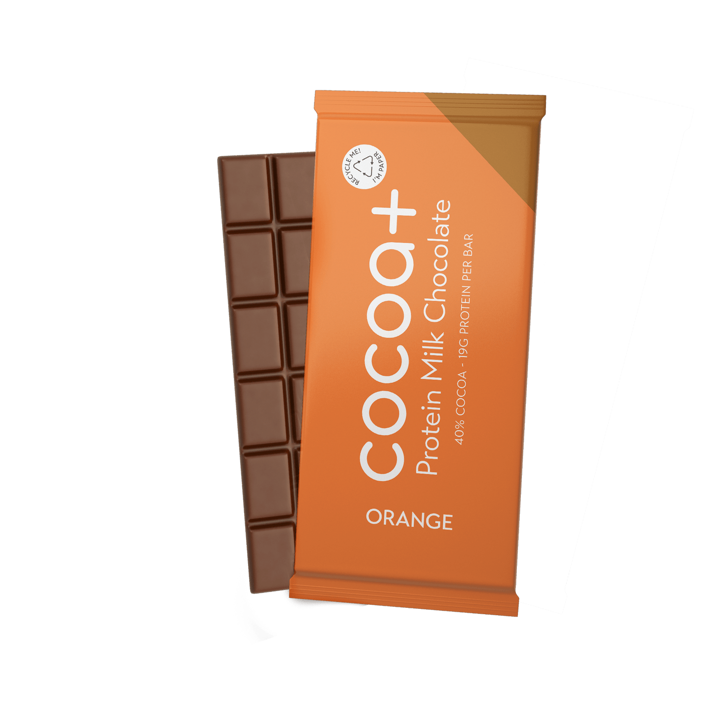 40% Orange Milk Protein Chocolate Slab (70g)