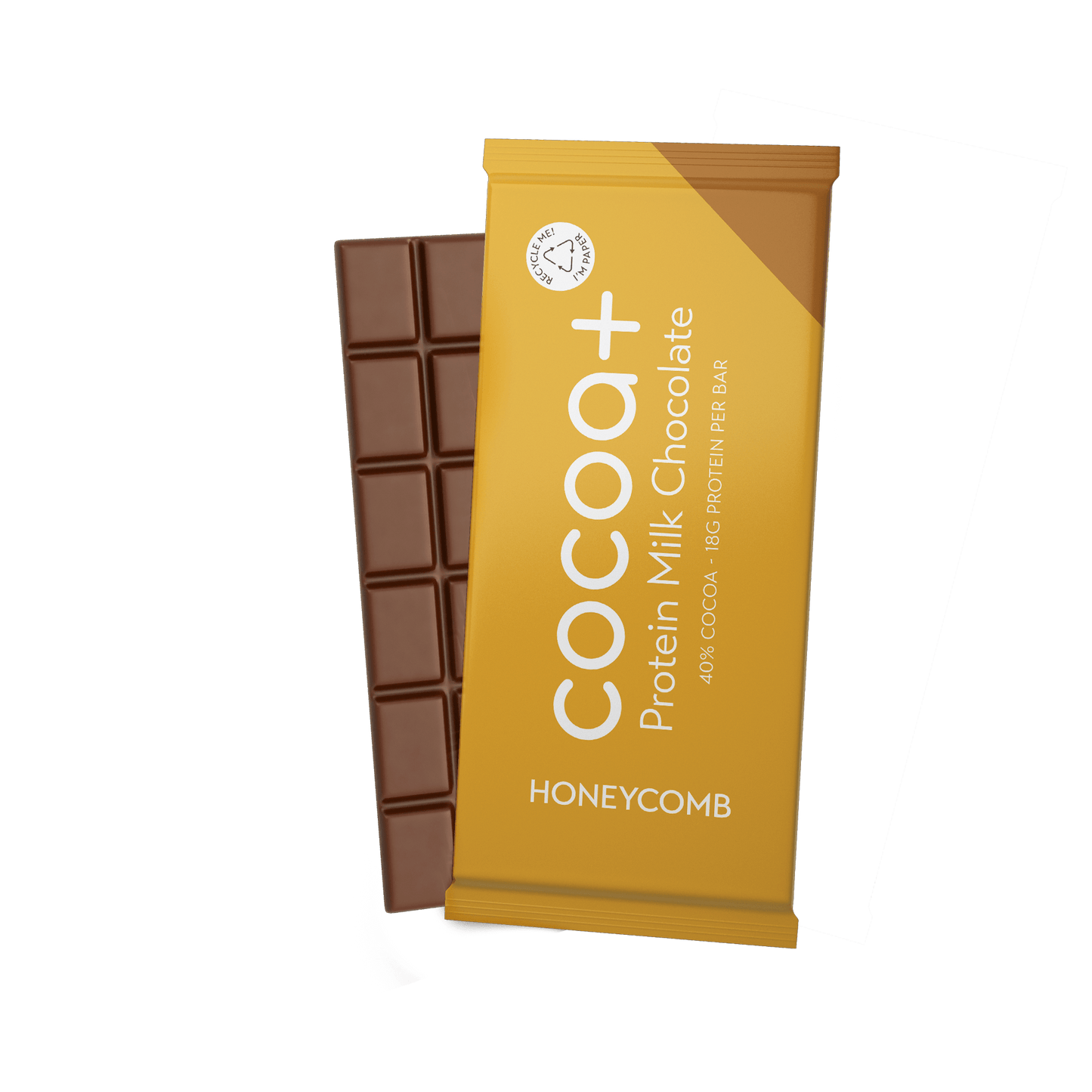 40% Honeycomb Milk Protein Chocolate Slab (70g)
