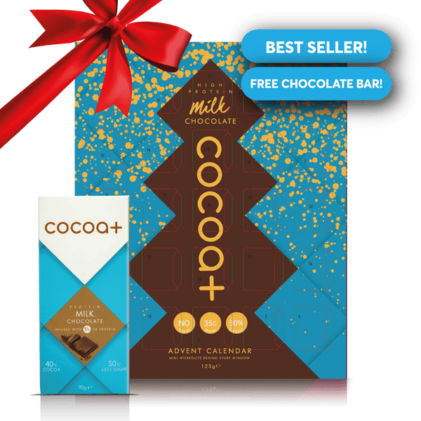 High Protein Milk Chocolate Advent Calendar + Free Protein Chocolate Bar