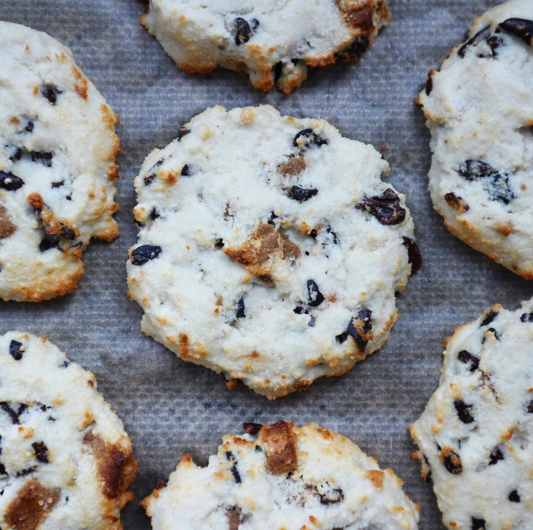 High Protein, Low Carb, Choc Chip Christmas Cookies.