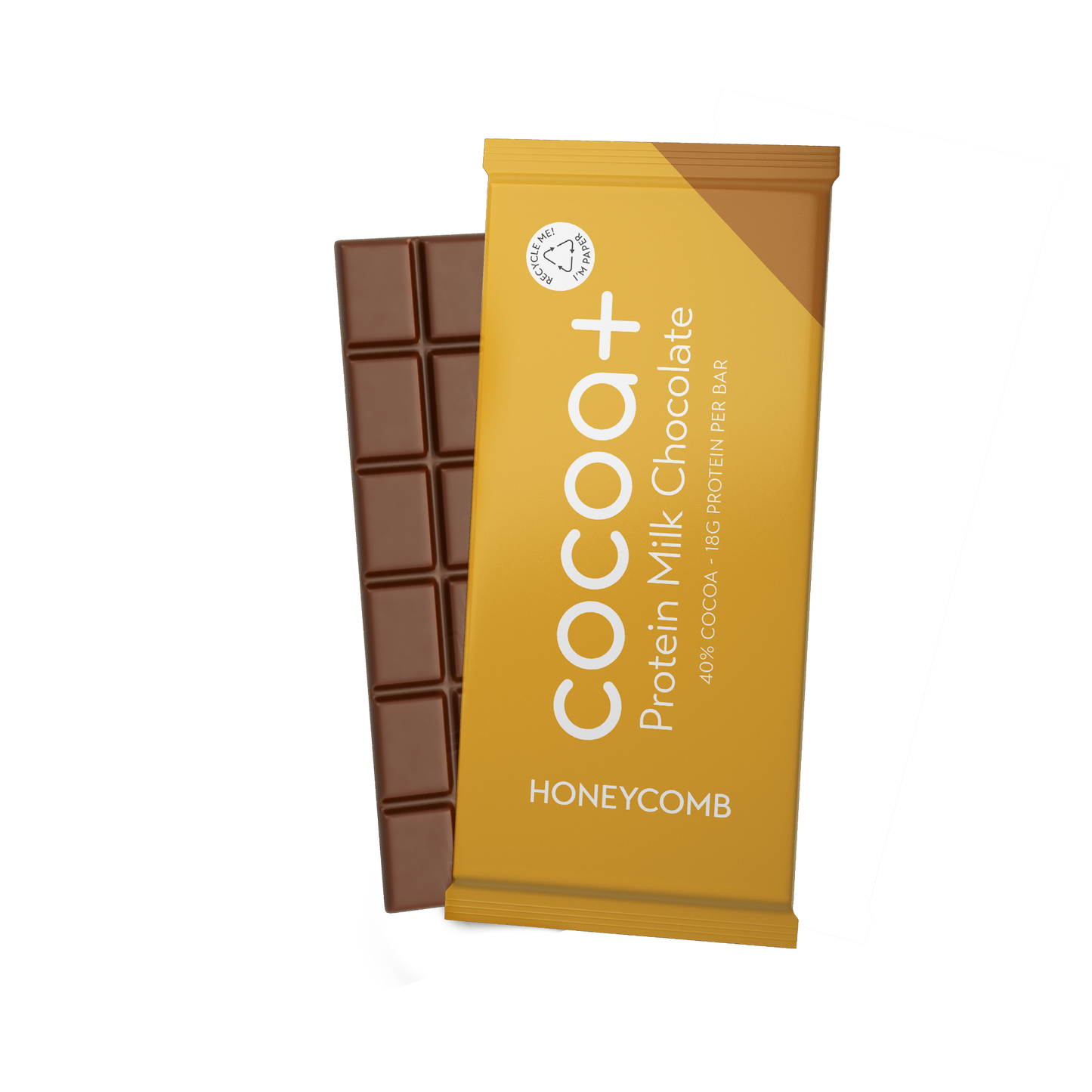 40% Honeycomb Milk Protein Chocolate Slab (70g)